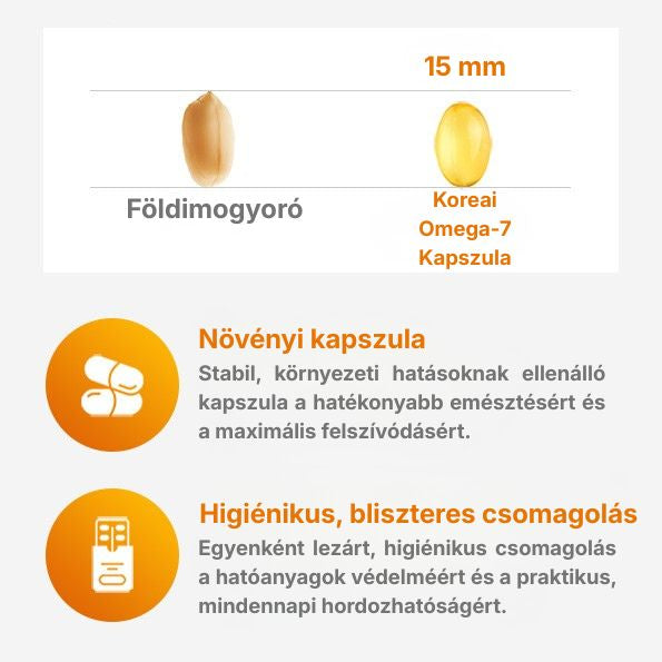 Koreai Omega-7 Kapszula E-vitaminnal